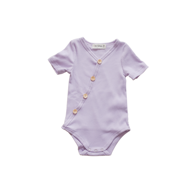 Short Sleeved Body Suit - Lilac