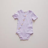 Short Sleeved Body Suit - Lilac