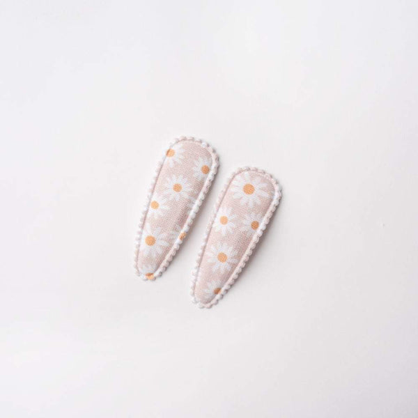 'Marguerite' Hair Clips - Blush Pink