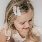 'Marguerite' Hair Clips - Blush Pink