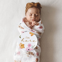 'Poppy' Organic Muslin Wrap