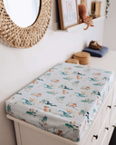 'Whale' Bassinet Sheet / Change Pad Cover