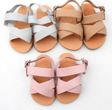 'Wanderer' Smooth Leather Sandals - Tan