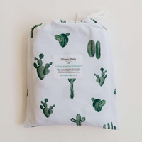 'Cactus' Fitted Cot Sheet