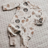 baby romper with planets