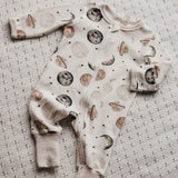 baby romper with planets