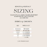 baby romper sizing chart